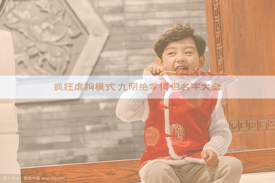 疯狂虐狗模式 九阴绝学情侣名字大全